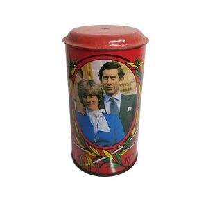 Vintage ROYAL WEDDING Tin Litho Toy Bank Prince of Whales Lady Diana Princess Di